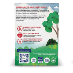 Nordic Naturals Kids Probiotic Quick Melt vegan non GMO seal indicating clean ingredients