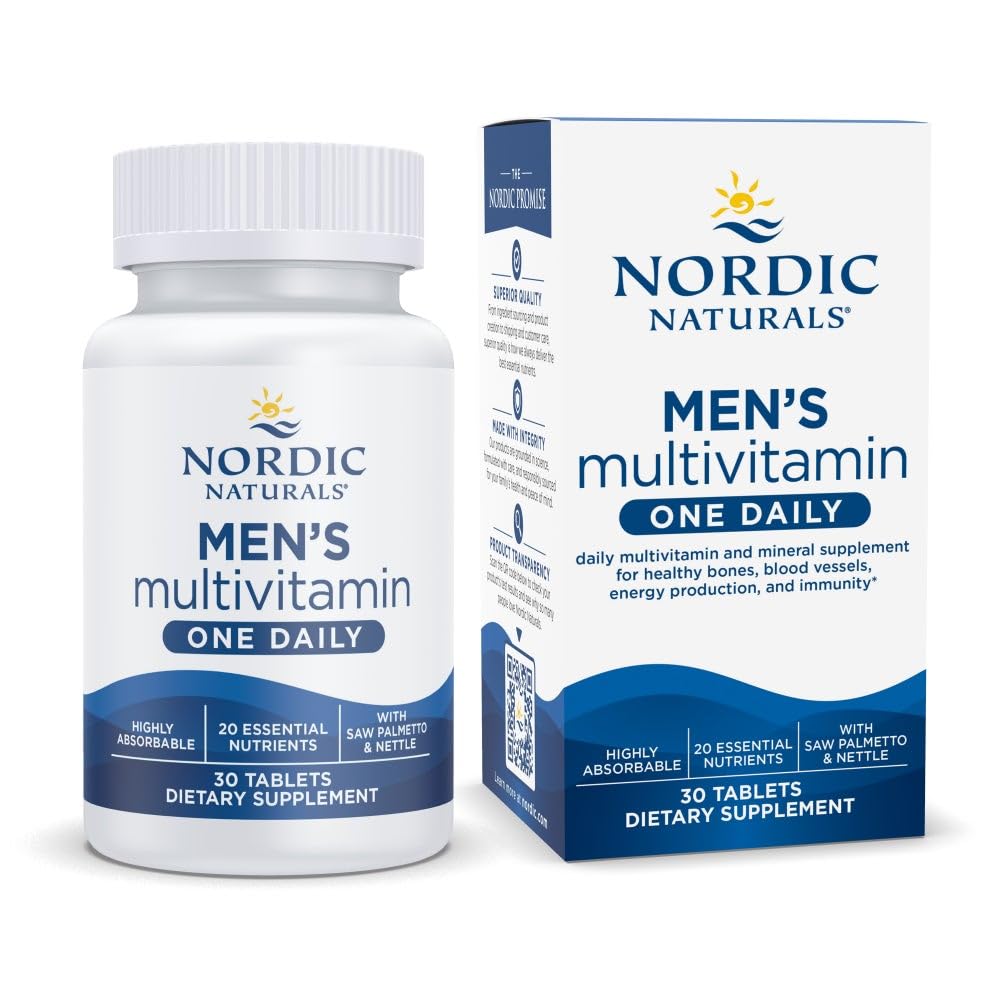 Nordic Naturals Men's Multivitamin One Daily bottle for daily wellness support