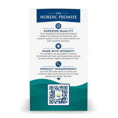 Nordic Naturals packaging shows allergen-free ingredients for mindful digestive support