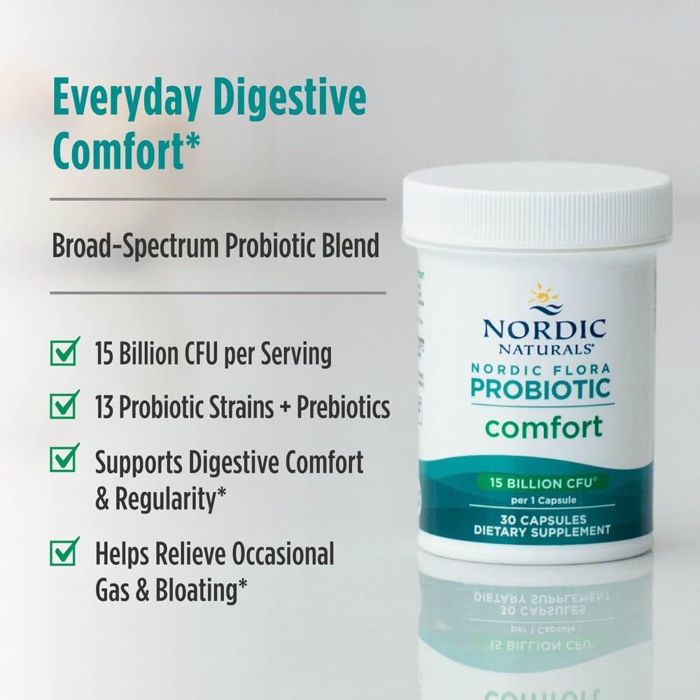 Prebiotic fiber note on Nordic Naturals product highlights nourishment for probiotic cultures