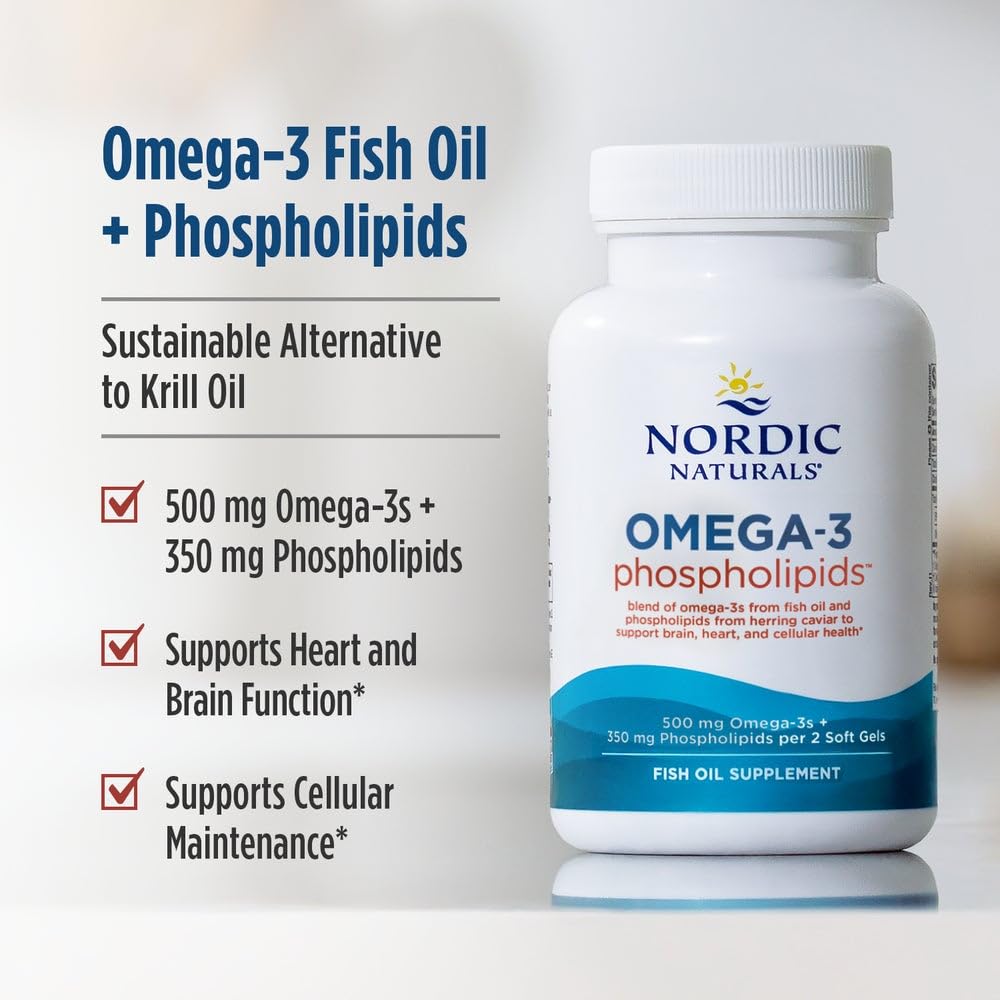 Nordic Naturals Omega-3 Phospholipids Friend of the Sea certified ethical production.