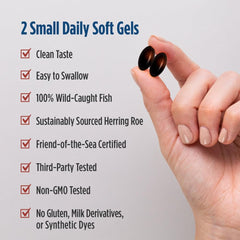 Nordic Naturals Omega-3 Phospholipids heart and brain health concept.