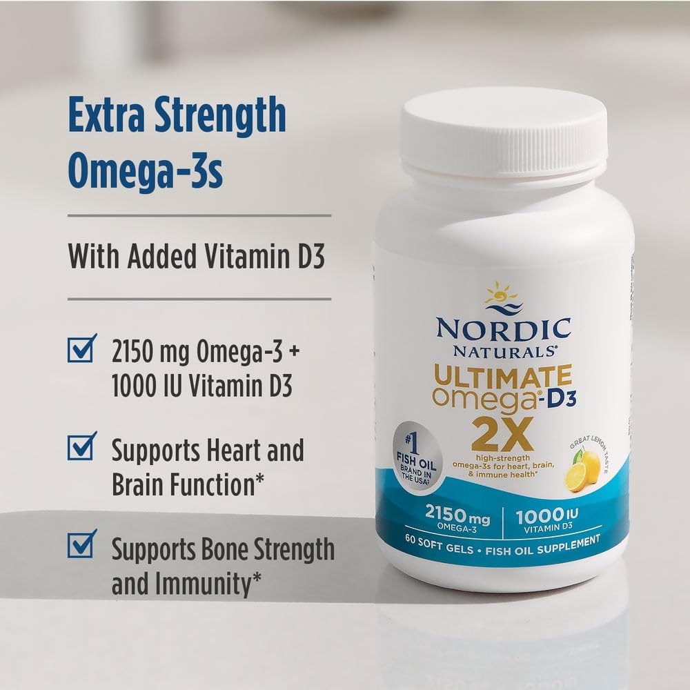 Nordic Naturals Omega-3 rich fish sources illustration, sustainable and ethical sourcing.