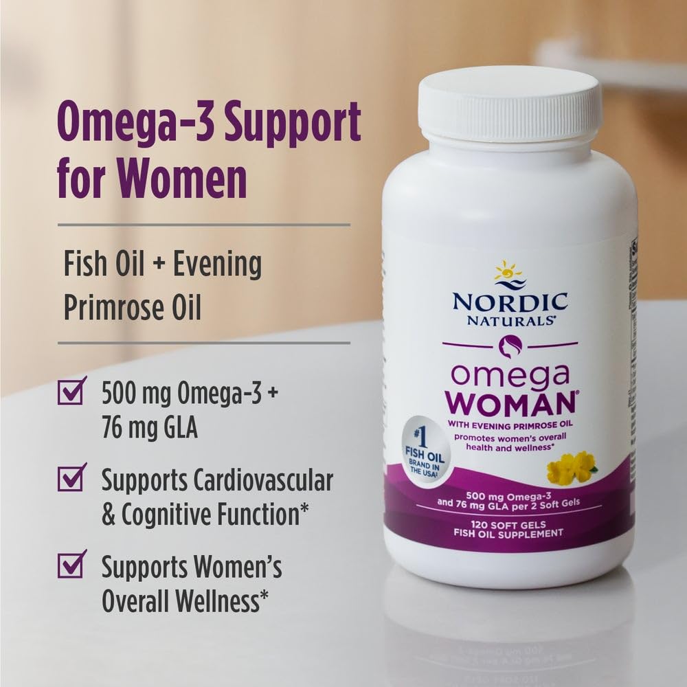 Nordic Naturals Omega Woman seal of third-party testing and purity.
