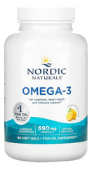 Front view of Nordic Naturals bottle reinforcing non-GMO, gluten-free quality