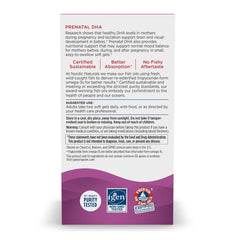 Nordic Naturals Prenatal DHA softgels arranged for convenient daily capsules.
