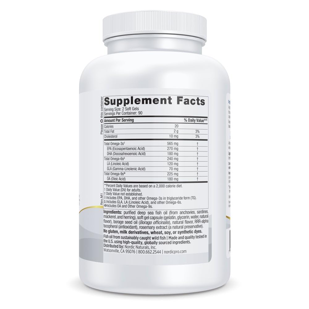Nordic Naturals ProEFA softgels close-up highlighting lemon flavor for easy consumption.