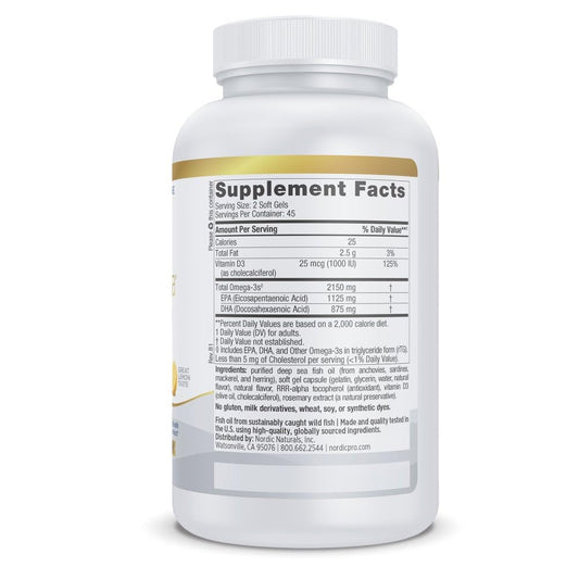 Close up of ProOmega 2000-D softgels highlighting lemon flavor.