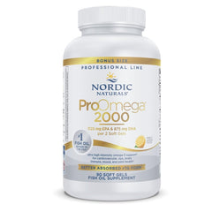 Nordic Naturals ProOmega 2000 lemon bottle front view for daily omega-3 use