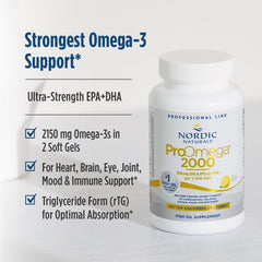 Nordic Naturals ProOmega 2000 triglyceride form supports absorption and potency