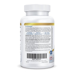 Nordic Naturals ProOmega bottle closeup — high-potency omega-3 bottle with EPA and DHA.