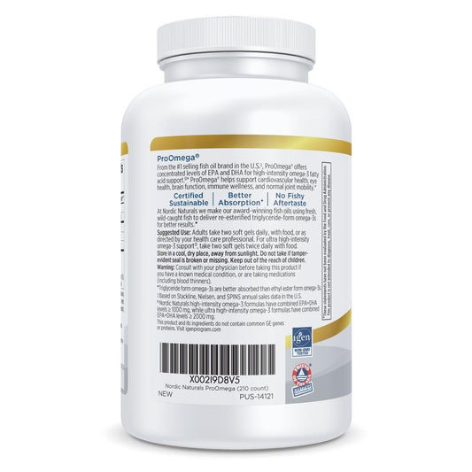 Nordic Naturals ProOmega lemon softgels close-up with bright flavor for easy consumption