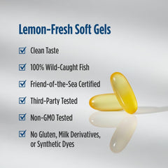 Nordic Naturals Ultimate Omega 2X label, non-GMO and dairy-free, purity for sensitive diets.