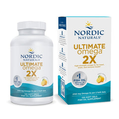 Nordic Naturals Ultimate Omega 2X lemon bottle for easy daily omega-3 intake