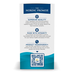 Nordic Naturals Ultimate Omega 2X packaging front highlighting purity and non-GMO ingredients