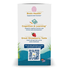 Gels with glass of water, Nordic Naturals 2x Teen for easy daily intake.