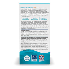 Nordic Naturals Ultimate Omega-D3 lemon flavor visual emphasizes pleasant taste