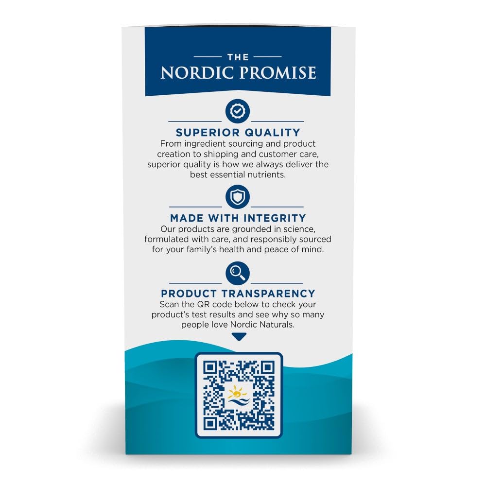 Nordic Naturals Ultimate Omega Mini D3 lemon nutrition facts, highlights EPA+DHA and vitamin D3 content