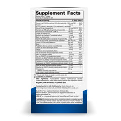 Nordic Naturals Women’s Multivitamin Extra Strength label closeup highlights key ingredients