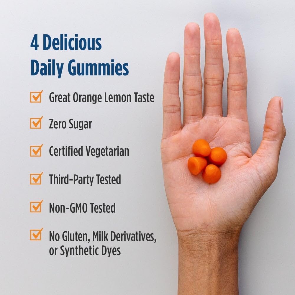Gummy serving on a spoon for daily use with Nordic Naturals brand