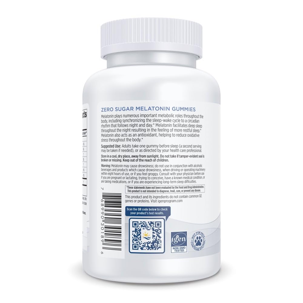 Nordic Naturals Melatonin Gummies Raspberry detail highlights flavor and routine support.