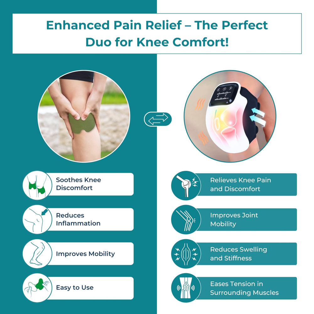 Norelie KneeRelief control buttons enabling easy session customization.