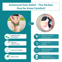 Norelie KneeRelief control buttons enabling easy session customization.