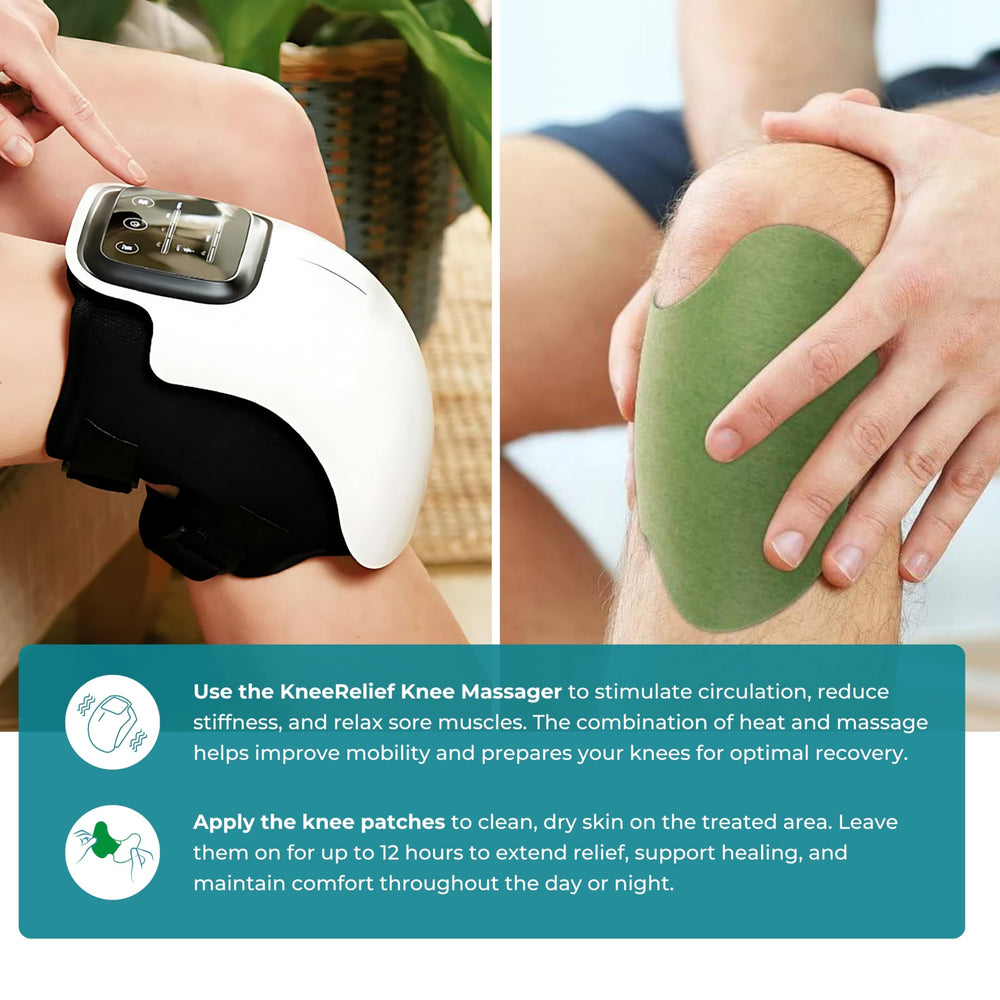 Cordless design of Norelie KneeRelief for flexible positioning.