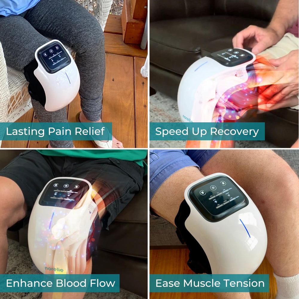 Norelie KneeRelief heat therapy warms joints for comforting relief.