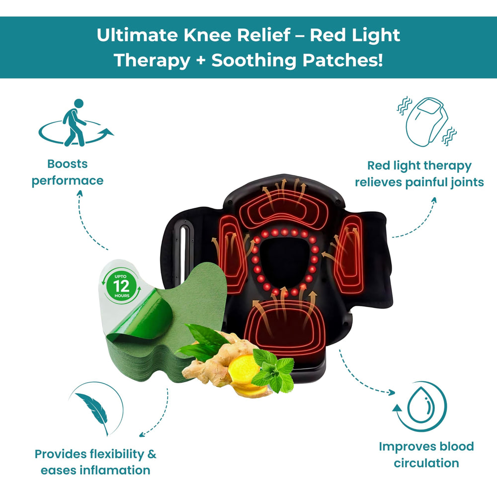 Red light therapy feature demonstrating knee rejuvenation potential.