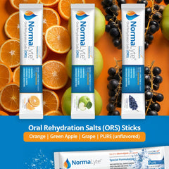 NormaLyte Pure packets collection showing convenient on-the-go hydration