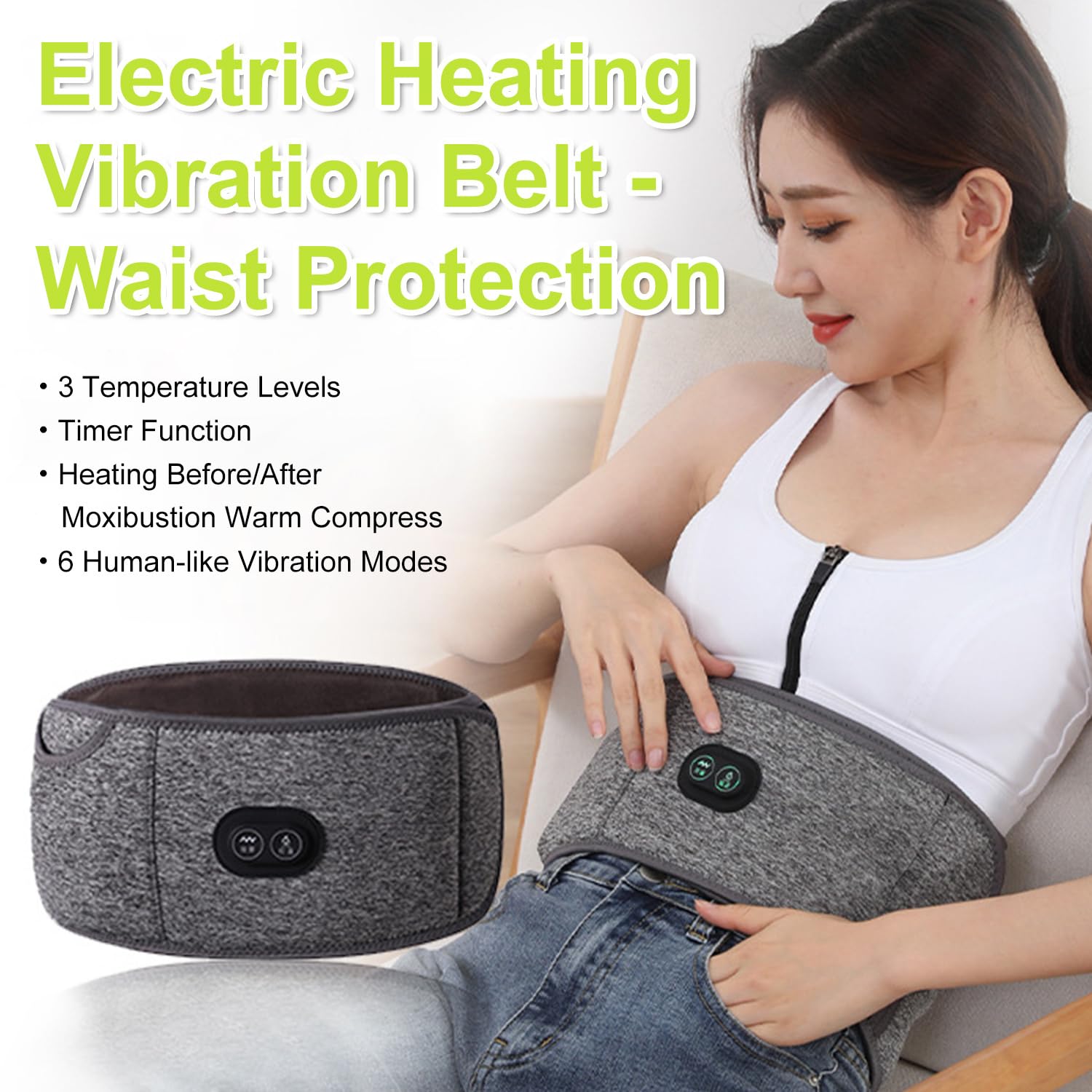 Normia Rita massage modes provide dual-motor relief for muscle comfort during work.
