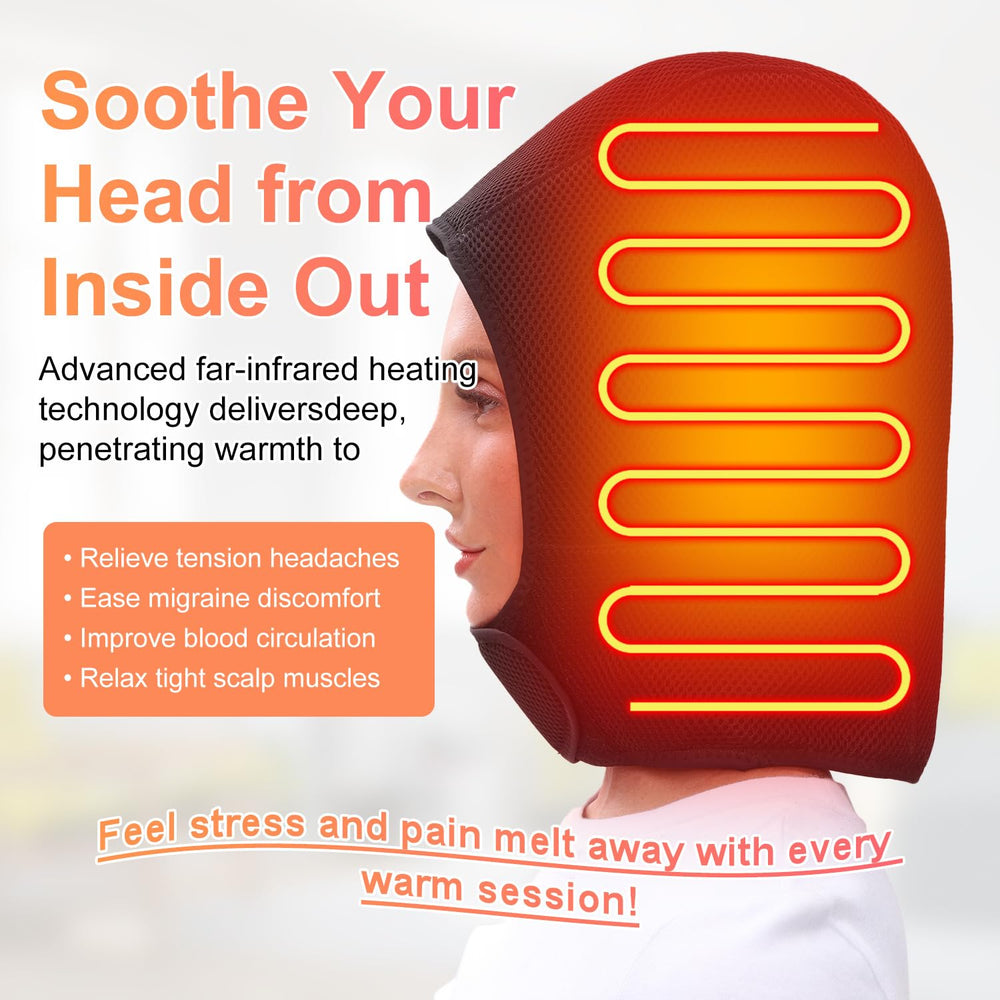NORMIA RITA moxibustion hat control panel highlighting temperature settings