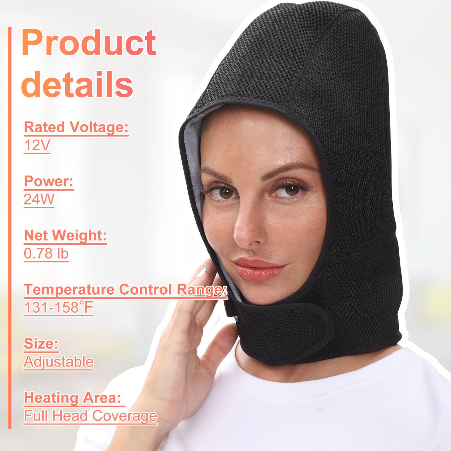 NORMIA RITA moxibustion hat full coverage enveloping the scalp