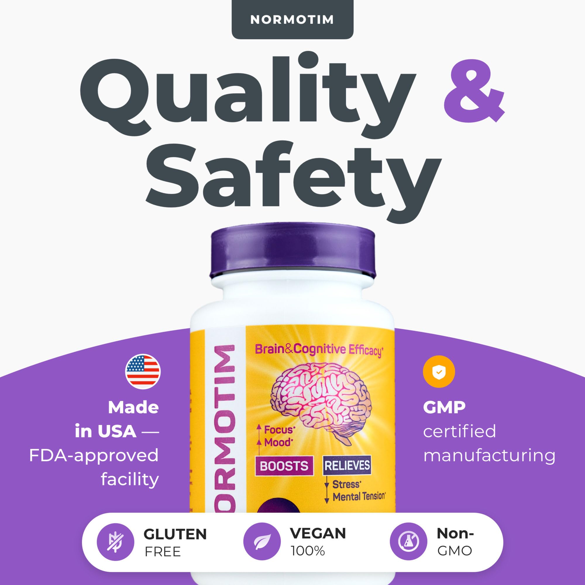 Label highlights vegan and non-GMO features of Normotim