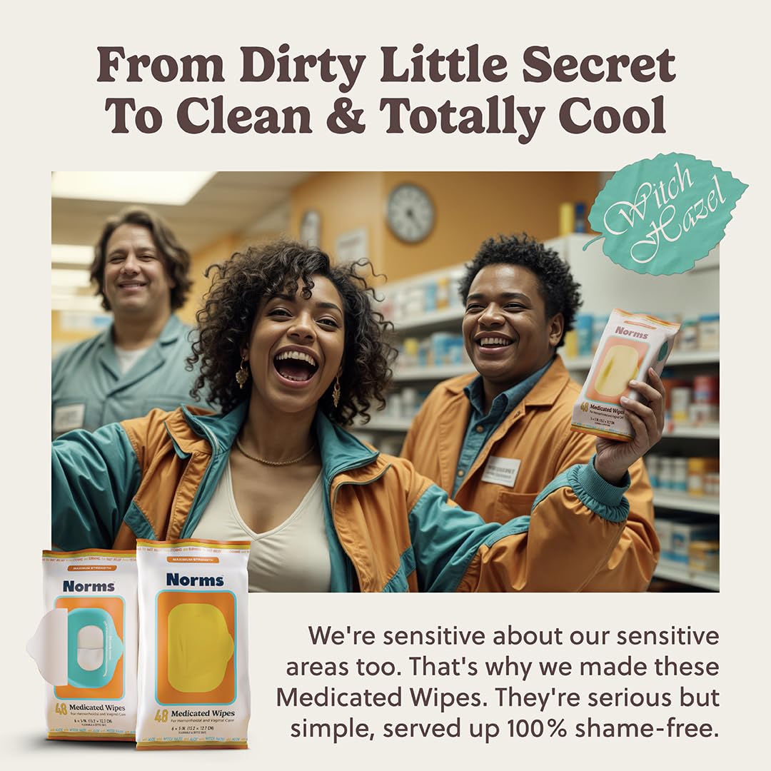 Norms flushable, plant-based wipes safe for septic systems and eco-friendly use.