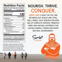 NØRSE CØDE shakes and bakes with barley protein for versatility.