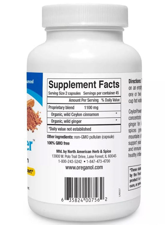 CeylonPower capsules close-up for easy daily energy support.