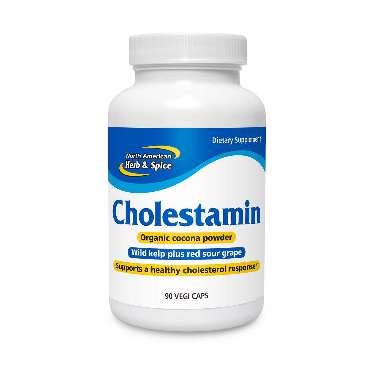 North American Herb and Spice Cholestamin bottle front for daily wellness.