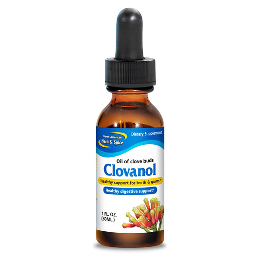 North American Herb & Spice Clovanol bottle pour for easy daily use.