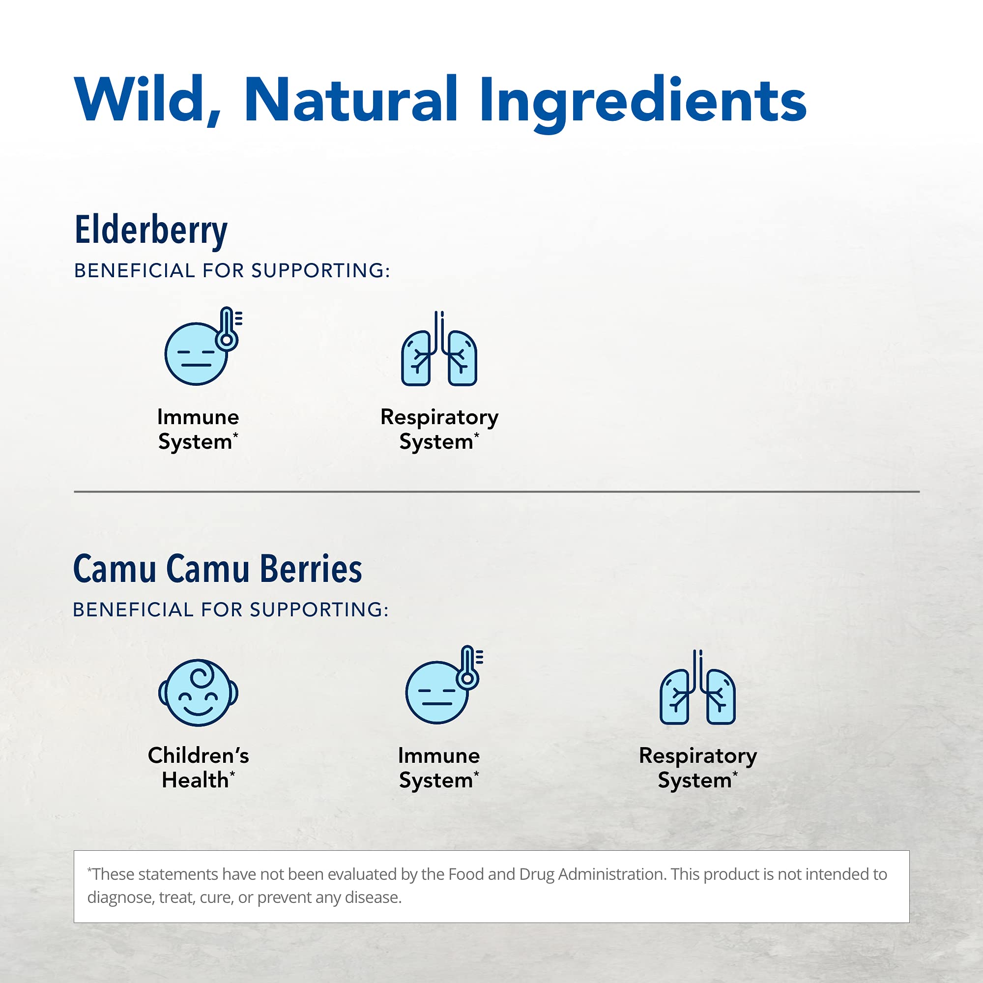 Close-up of Elder-C ingredients showcasing elderberry and oregano blends