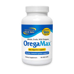 North American Herb & Spice OregaMax bottle shown for daily use and convenience