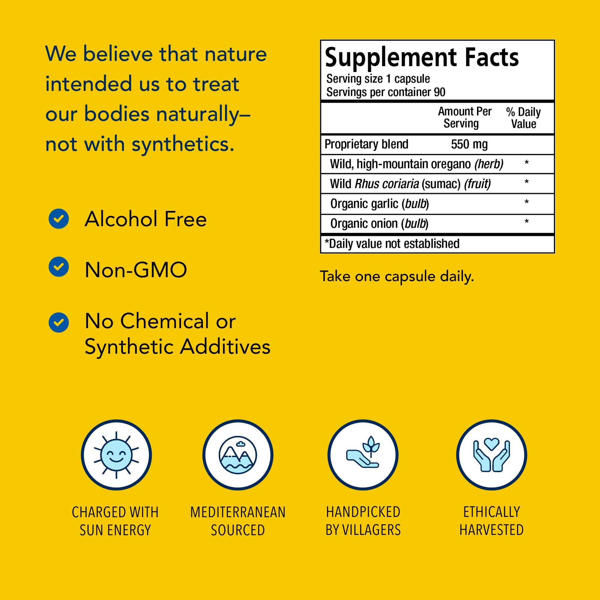NORTH AMERICAN HERB AND SPICE OregaMax packaging communicates remote-sourced quality
