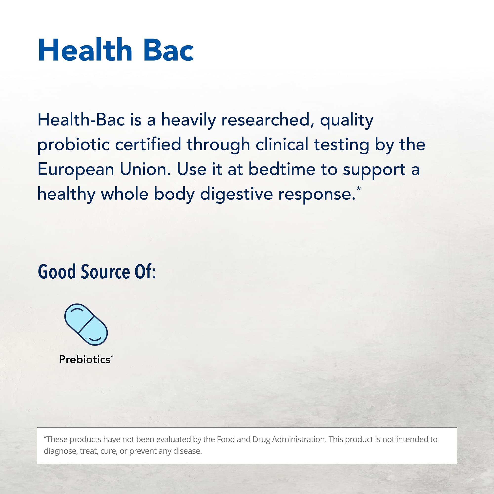 Probiotic strains illustration emphasizing gut health support.