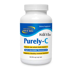 North American Herb and Spice Purely-C bottle front view for daily immune support.