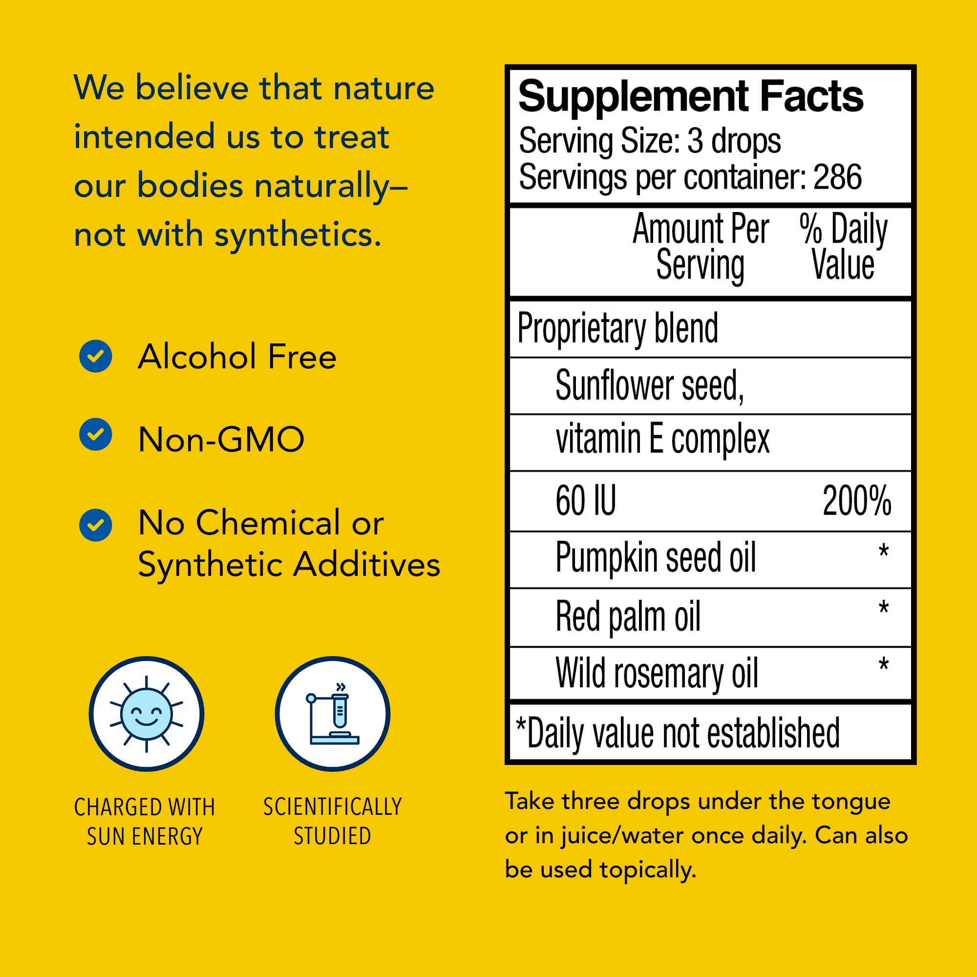 Purely-E ingredients sourced from pristine regions with whole-food, non-GMO quality.