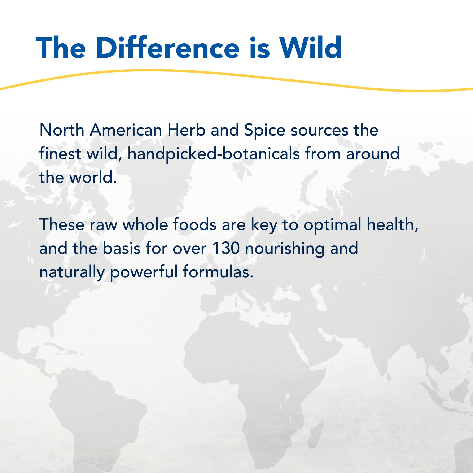 North American Herb & Spice map shows remote wild-sourced ingredients origins.