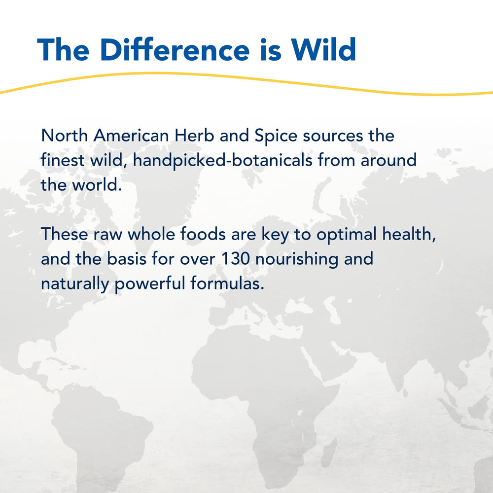 North American Herb & Spice map shows remote wild-sourced ingredients origins.