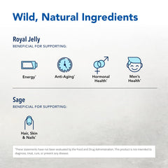 Close-up of NORTH AMERICAN HERB & SPICE Royal Power capsules