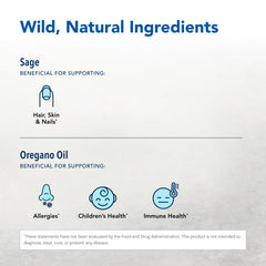 SinuOrega packaging box highlights all-natural ingredients and non-GMO formulation